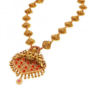 Antique Lakshmi Necklace – Traditional South Indian Bridal Jewellery